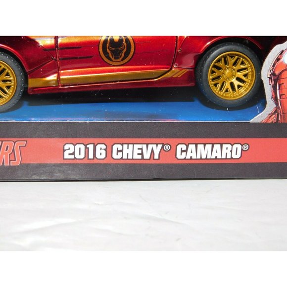 Marvel Avengers 2016 Chevy Camaro Ironman Jaba 1:32 Diecast Car NEW in Package - Picture 2 of 8